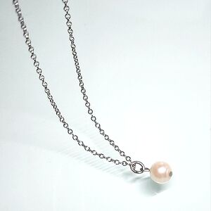 Vintage Cultured Pearl Sterling Silver Necklace